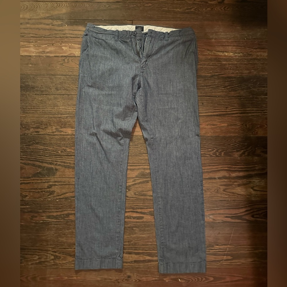 J Crew 484 stretch blue slacks 34/30 like new